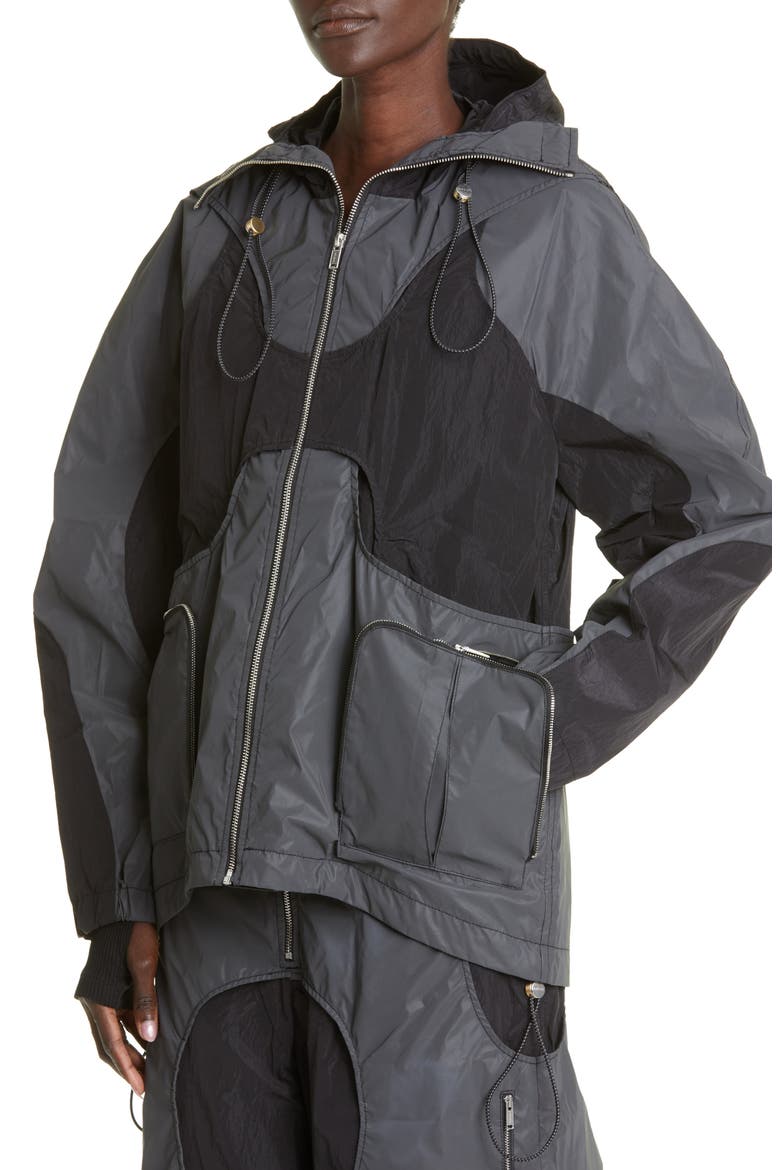 Reflective Hooded Windbreaker, Alternate, color, BLACK REFLECTIVE