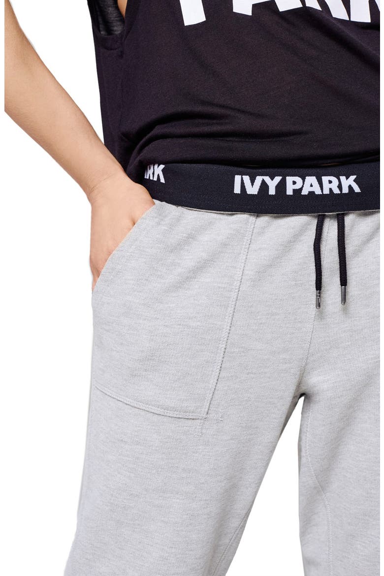 Logo Slim Leg Jogger Pants, Alternate, color, LIGHT GREY MARL