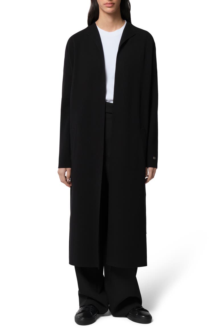 Aliciana Longline Jacket, Main, color, BLACK