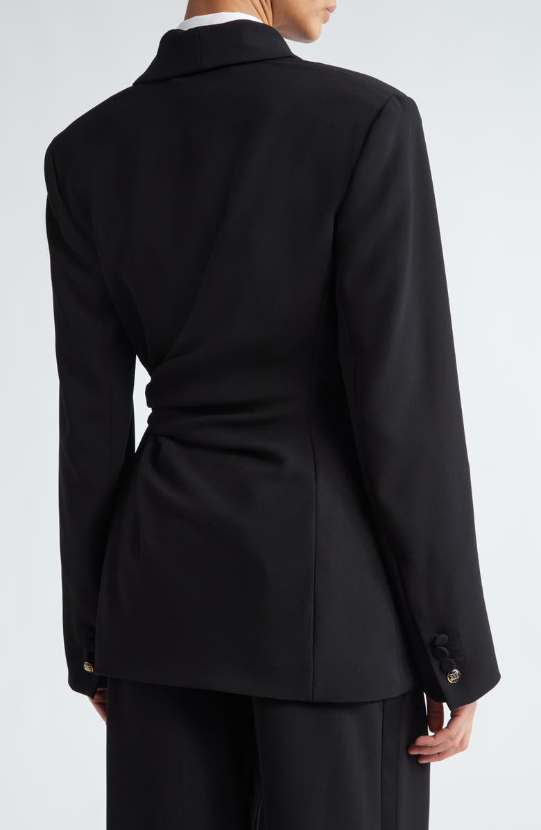 Max Mara Comma Tie Detail Crepe Blazer, Alternate, color, 