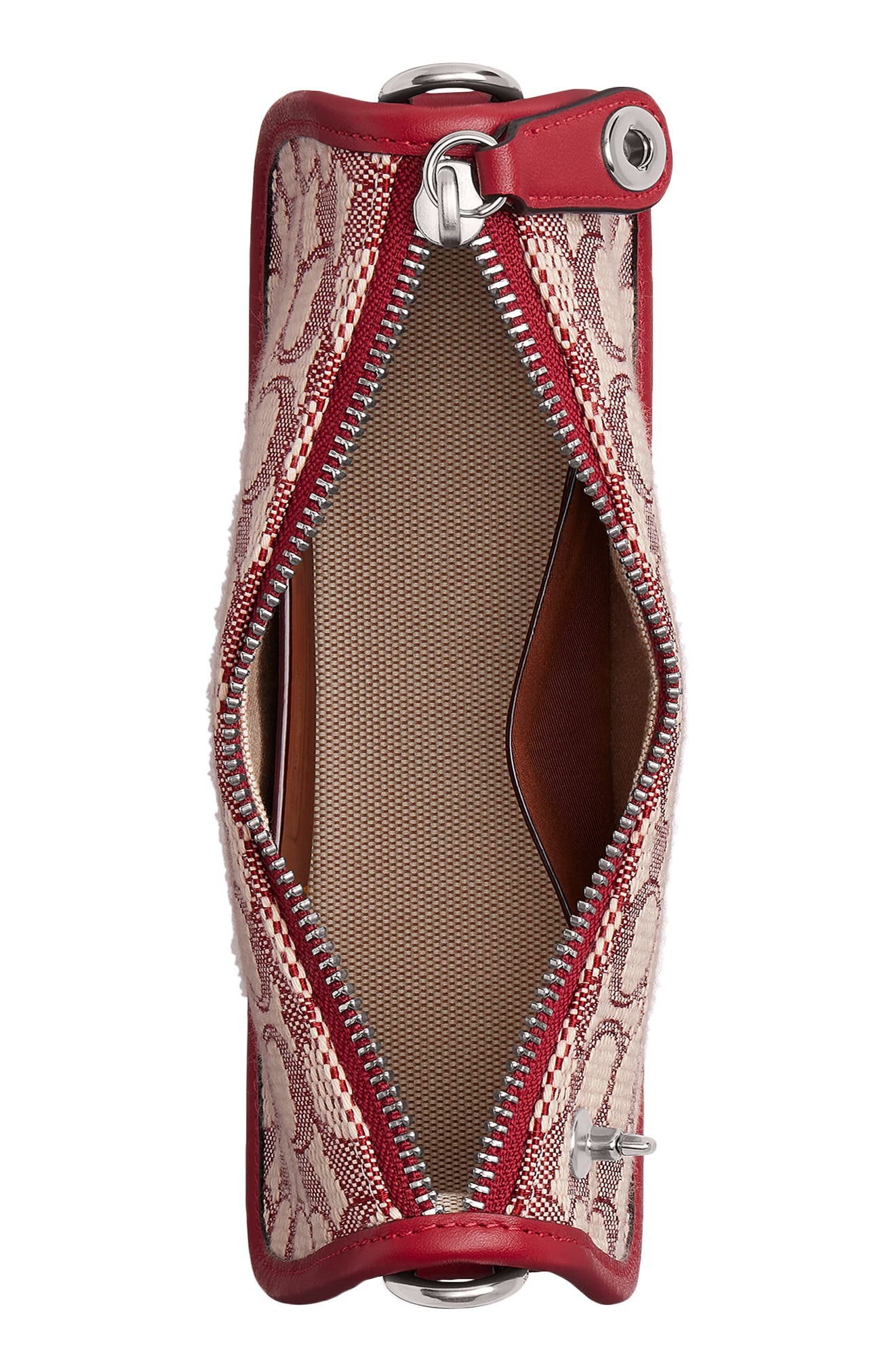 COACH Originals Monogram Canvas Jacquard Shoulder Bag, Alternate, color, 