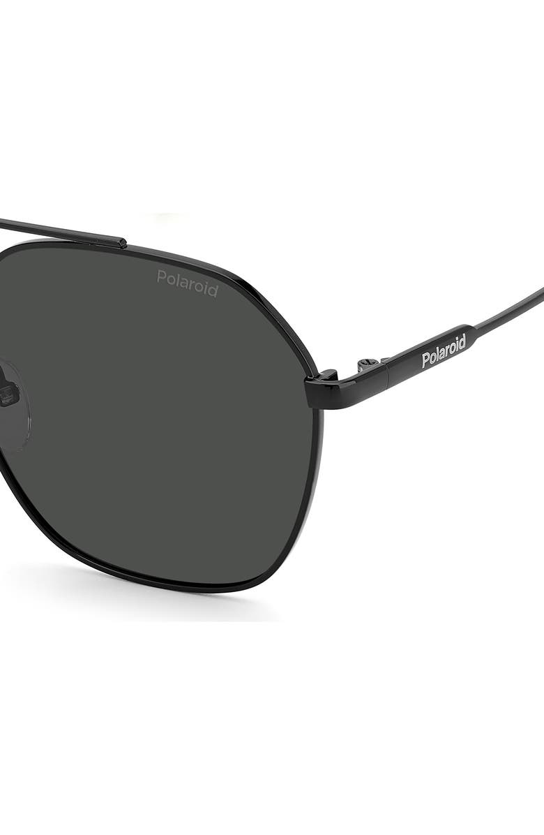 Polaroid 57mm Polarized Round Sunglasses, Alternate, color, 