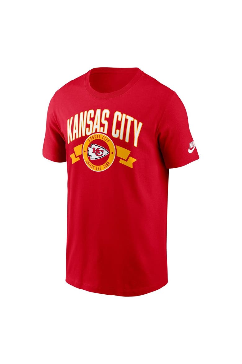 Men's Nike Red Kansas City Chiefs Rewind Front and Back Hit Essential T-Shirt, Alternate, color, Red