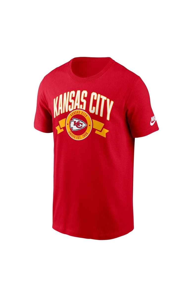 Nike Men's Nike Red Kansas City Chiefs Rewind Front and Back Hit Essential T-Shirt, Alternate, color, Red