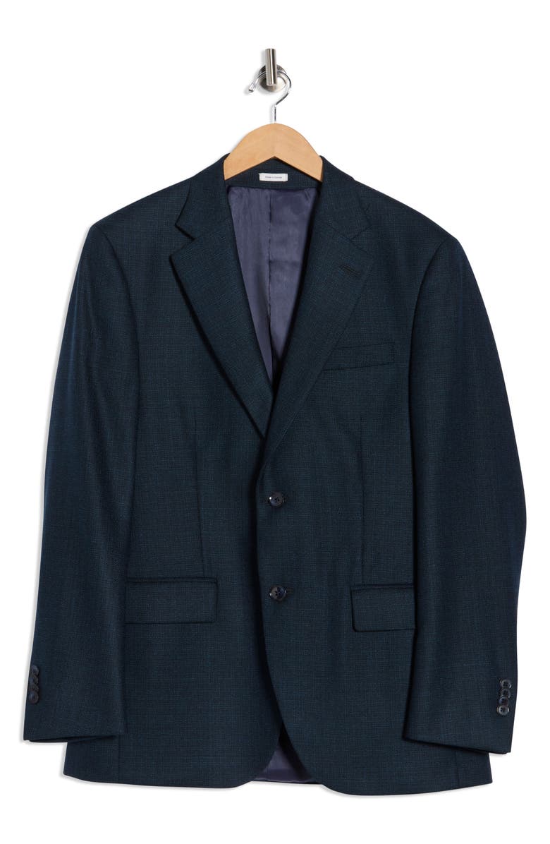Peter Millar Textured Wool Sport Coat, Alternate, color, Green