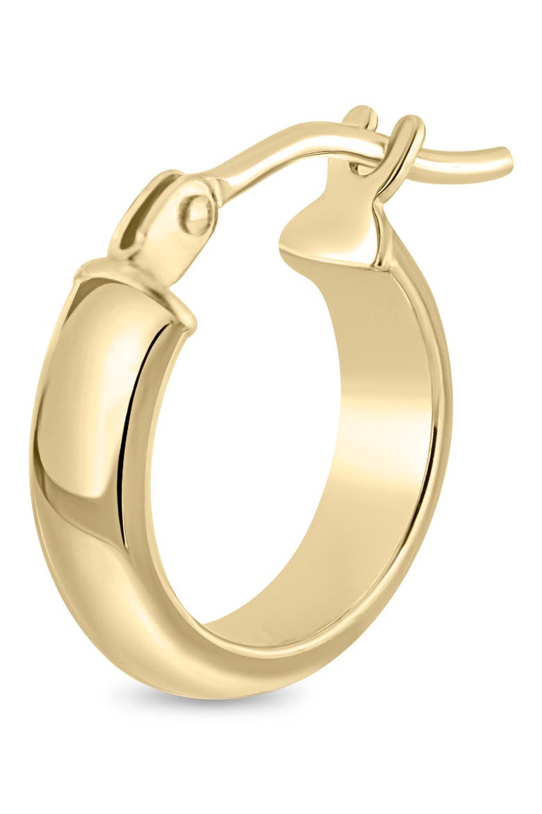 14k Gold Huggie Hoop Earrings, Alternate, color, 14KY