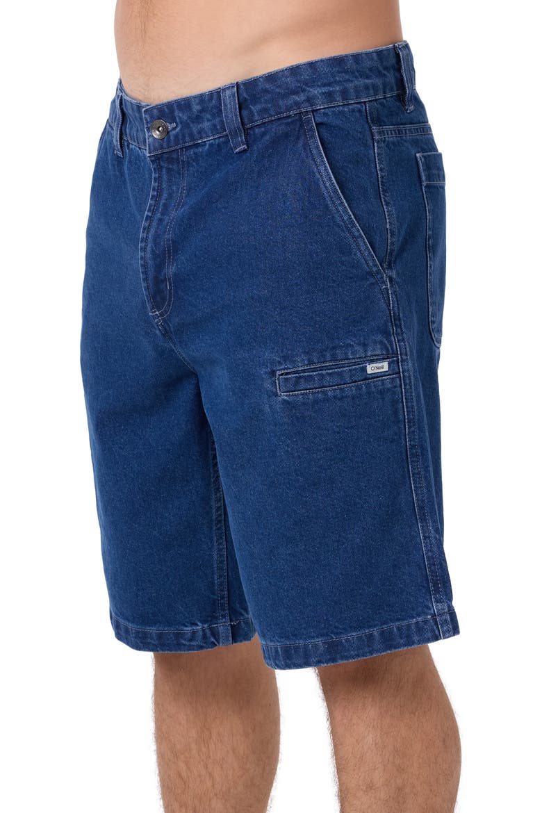 OG Dockside Utility Denim Shorts, Alternate, color, MEDIUM INDIGO WASH