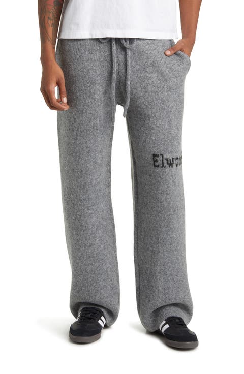 Intarsia Logo Baggy Sweatpants