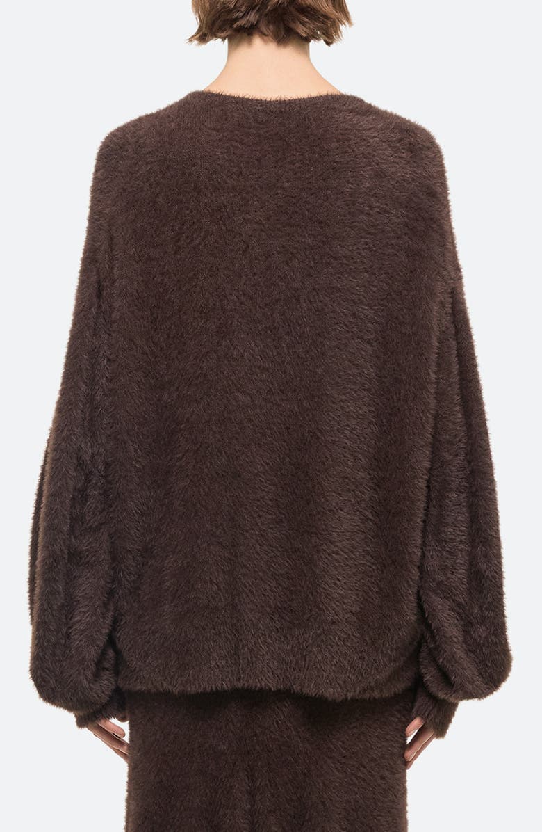 Helmut Lang Apex Oversize Eyelash Crewneck Sweater, Alternate, color, 