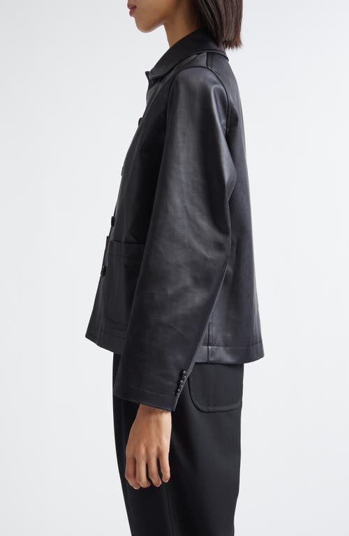 Tao Comme Des Garçons Ester Boxy Satin Jacket In Black