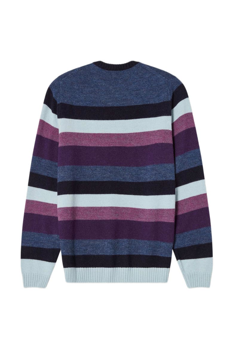 Radcliffe Striped Crewneck Sweater, Alternate, color, Blue Multi
