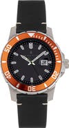 Nautis Dive Pro 200 Leather-Band Watch w/Date
