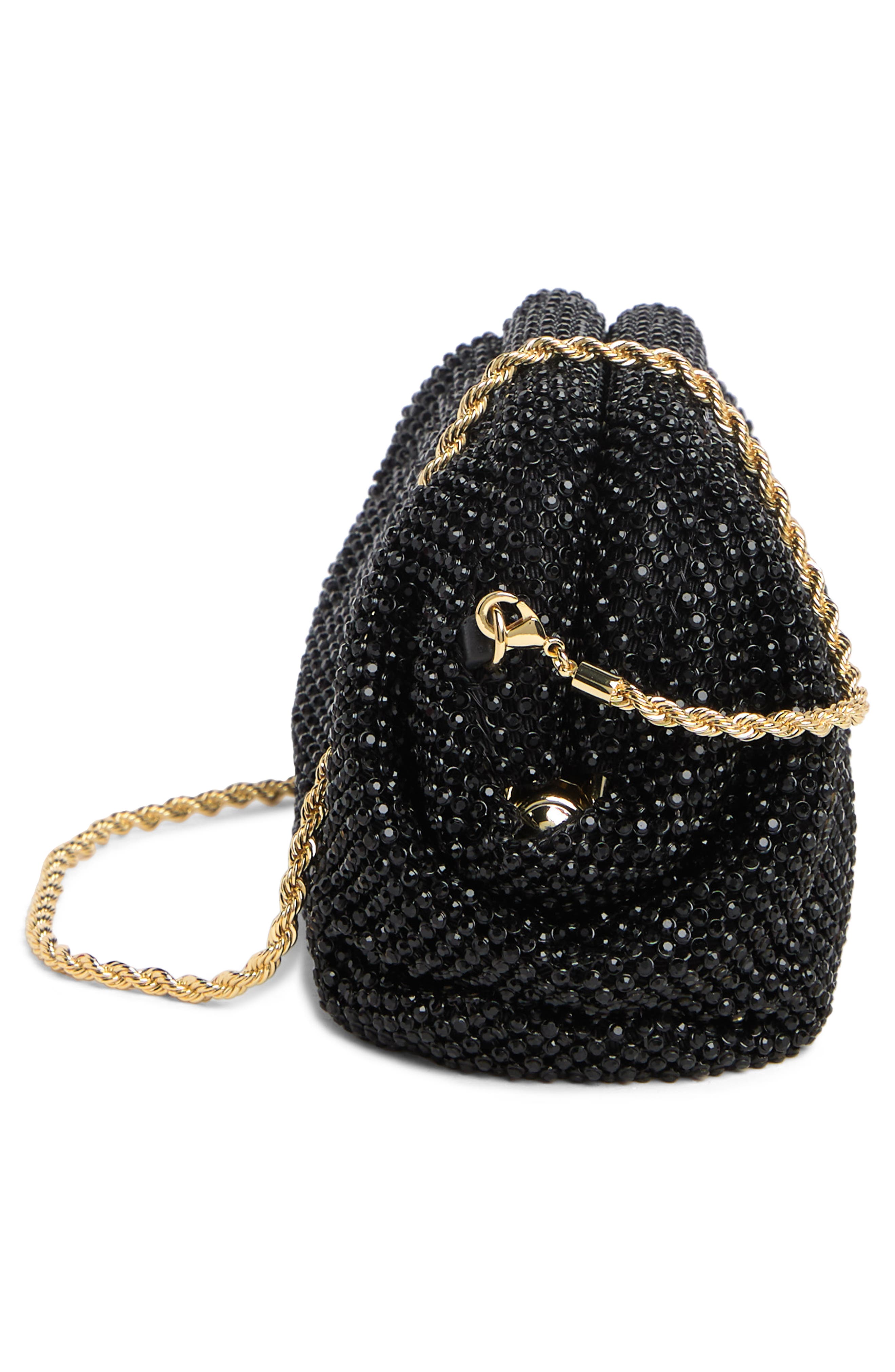 Loeffler Randall Doris Diamante Mini Pouch, Alternate, color, 