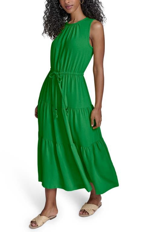 Calvin Klein Sleeveless Tiered A-line Midi Dress