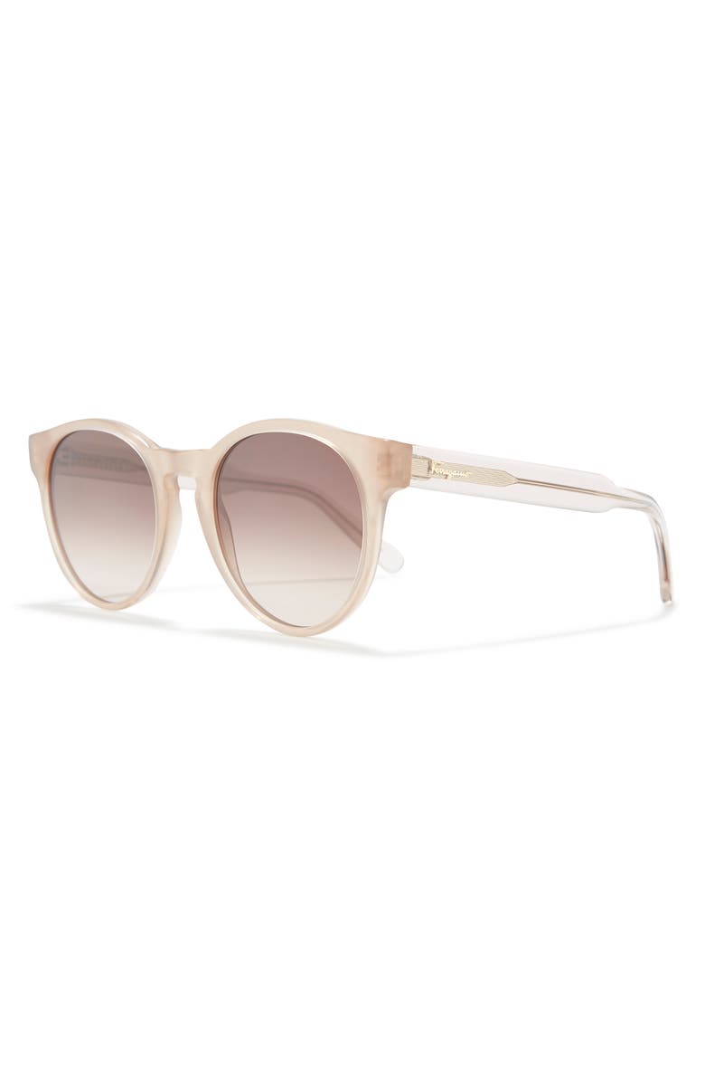 FERRAGAMO 52mm Tea Cup Sunglasses, Alternate, color, Crystal Sand