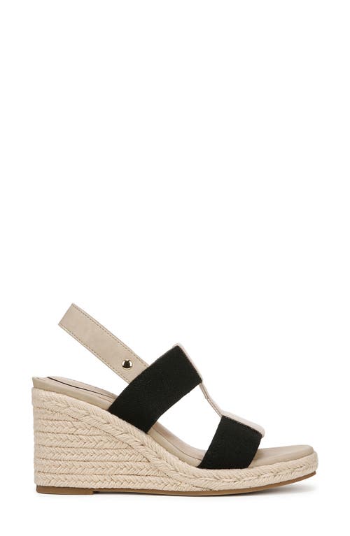 Shop Lifestride Tallulah Espadrille Slingback Platform Wedge Sandal In Black/natural