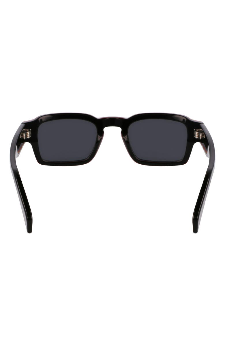 Paul Smith Latimer 49mm Small Modified Rectangular Sunglasses, Alternate, color, Black Multi Stripes