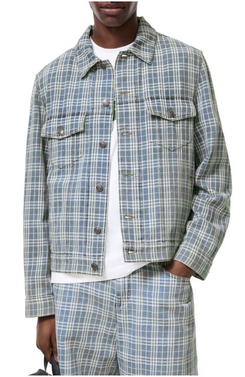 Check Denim Jacket