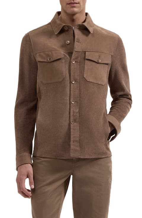 Perforated Suede Jacket