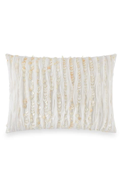Flutter Sequin Accent Pillow