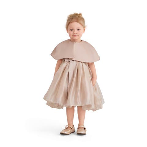 Timeless Cape-Overlay Gown