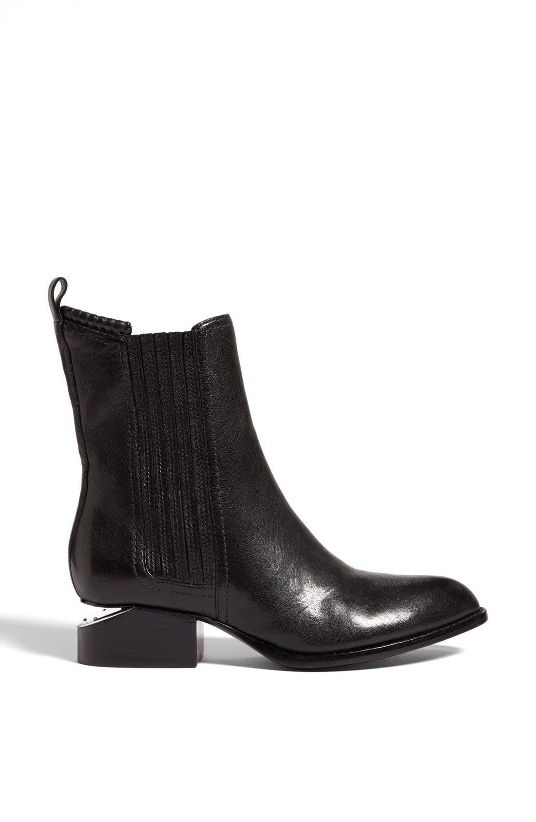 'Anouck' Chelsea Boot, Alternate, color, BLACK