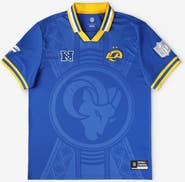 FANATICS Youth Fanatics Royal Los Angeles Rams Football x Football Collared Fan Top