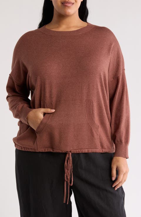 Drawstring Sweater (Plus)