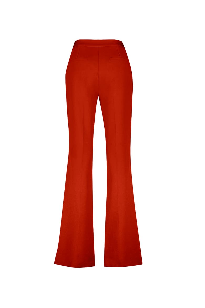 Semi-Flared Trousers, Alternate, color, Chedron