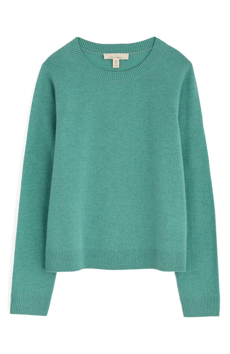 Seasalt Cornwall Greeb Rocks Merino Wool Blend Crewneck Sweater, Alternate, color, Knit Melange Sage Leaf