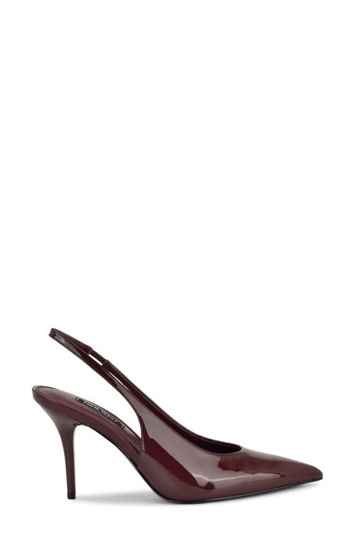Nine West Palomma Slingback Pointed Toe Pump In Burgundy