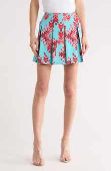 L'AGENCE Tania Pleated Miniskirt