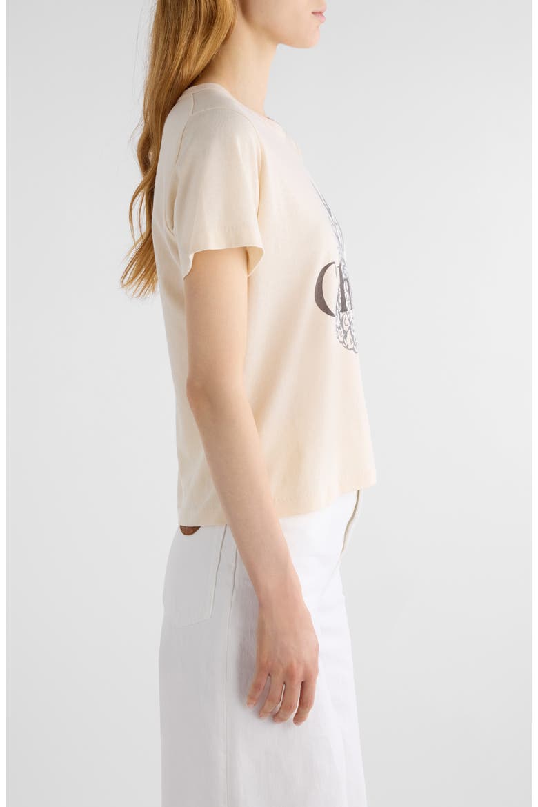 Pineapple Logo Cotton Jesrey Graphic T-Shirt, Alternate, color, TENDER PEACH