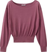 MANGO TEEN Boat Neck Sweater