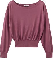 MANGO TEEN Boat Neck Sweater