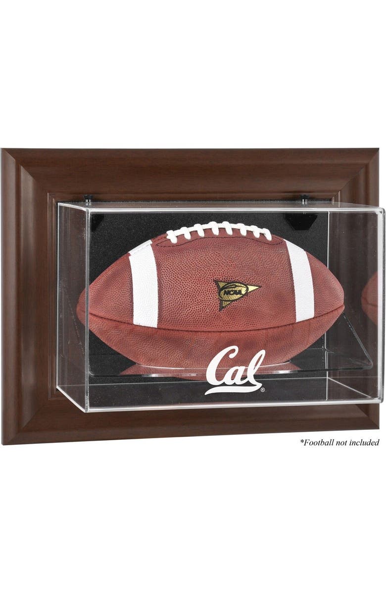 FANATICS AUTHENTIC Cal Bears Brown Framed Wall-Mountable Football Display Case, Main, color, 