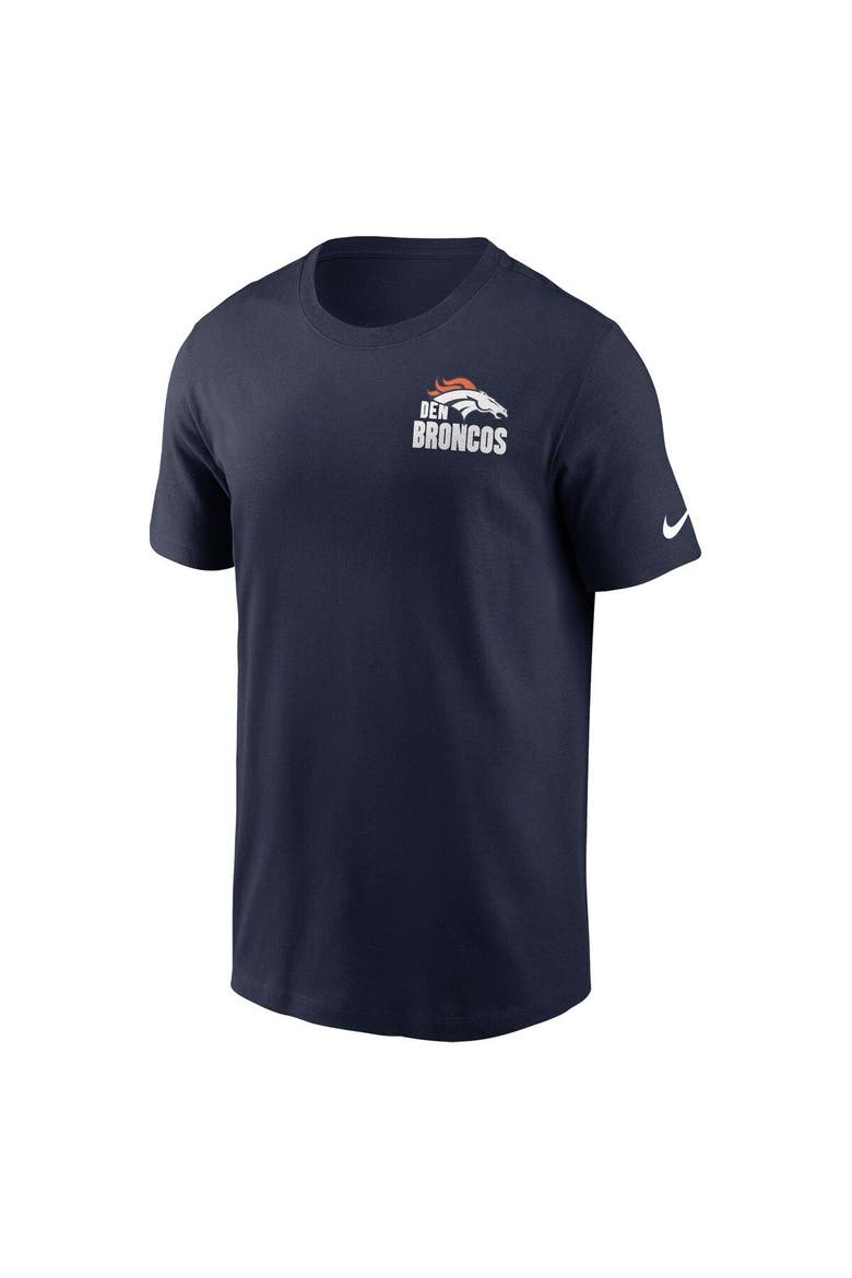 Men's Nike Navy Denver Broncos Blitz Essential T-Shirt, Alternate, color, Navy