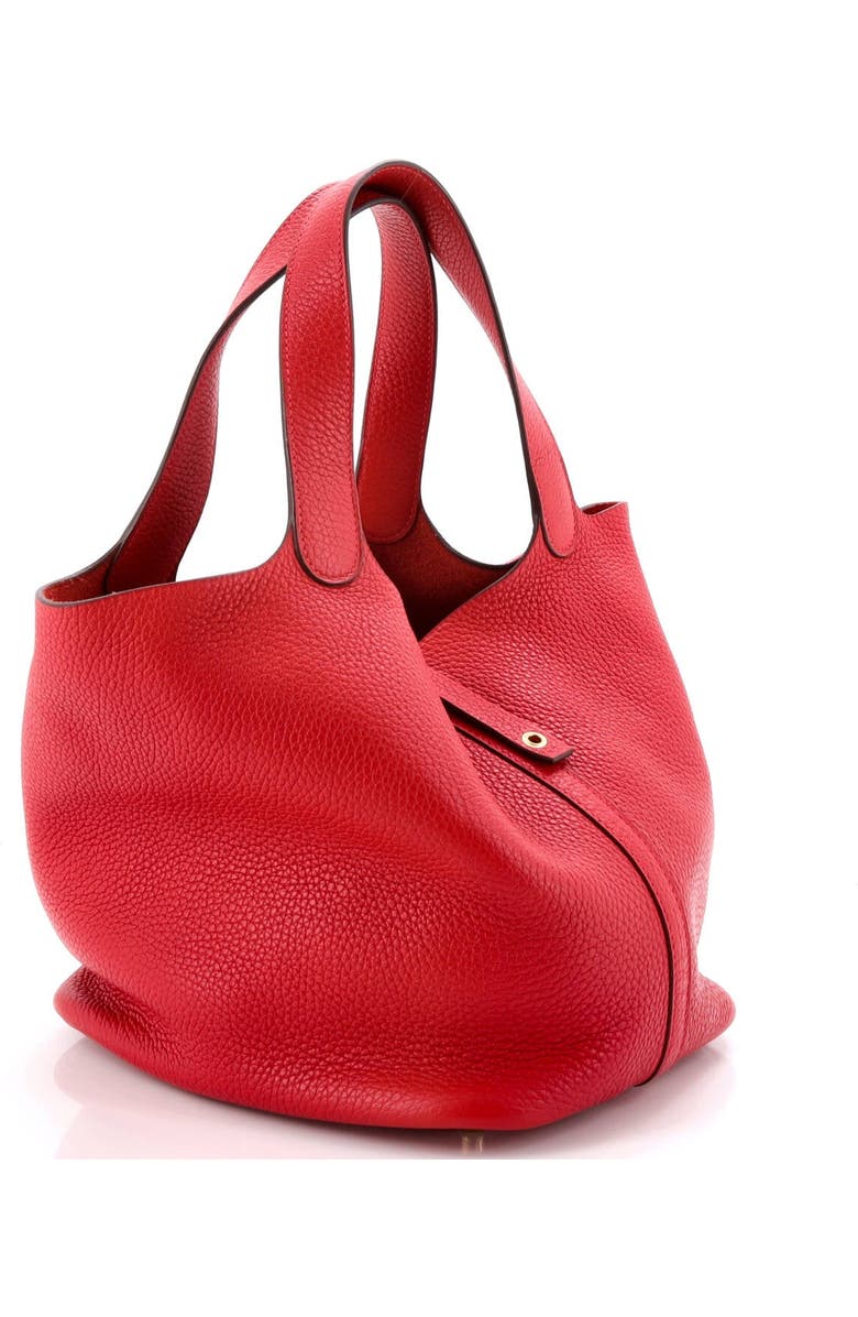 Pre-Owned Hermes Picotin Lock Bag Clemence MM, Alternate, color, Rouge Vif