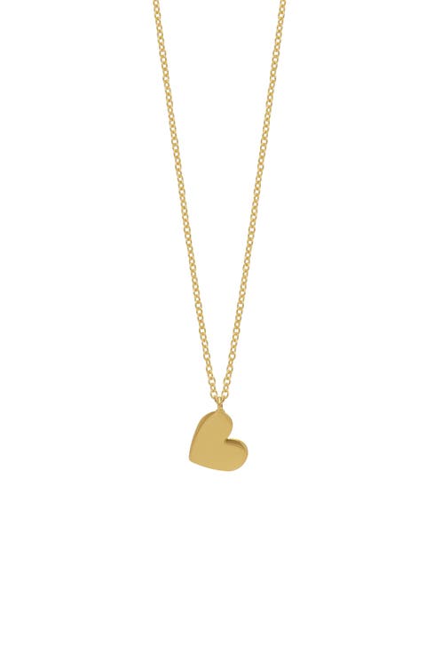 14K Gold Mini Heart Pendant Necklace