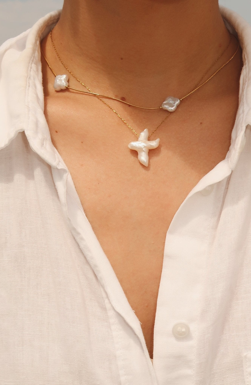 Joiana Jewelry Clover Chain Necklace In Gold