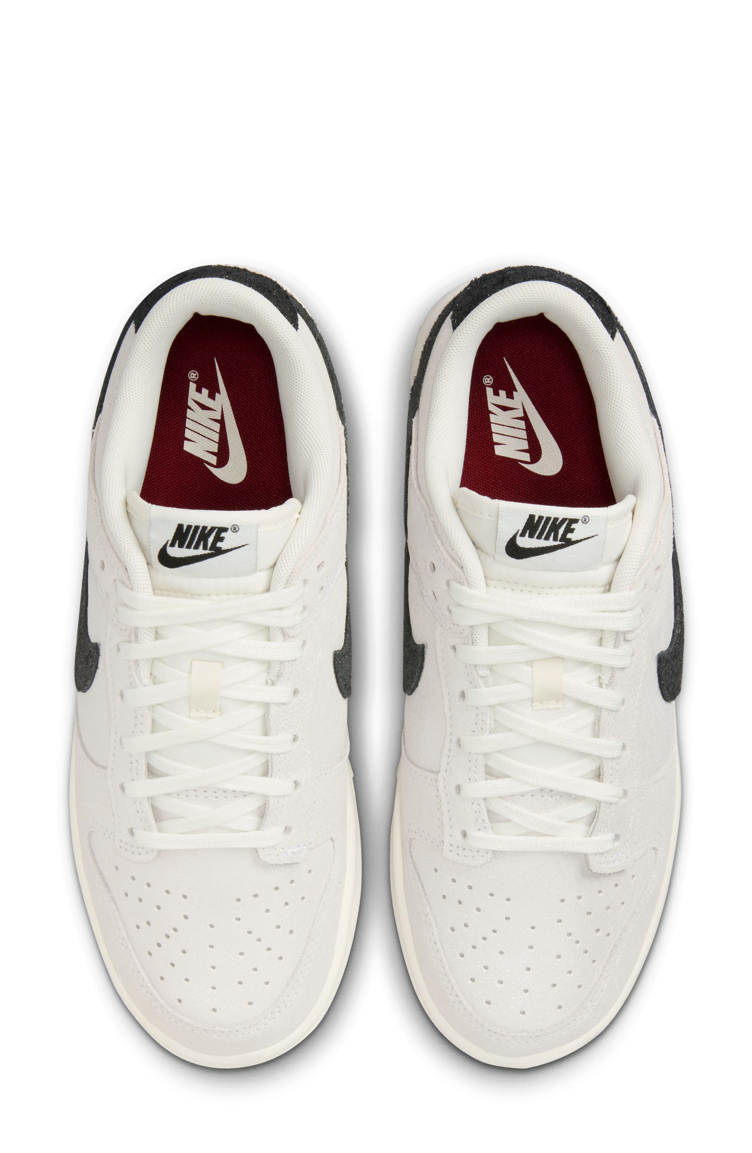 Nike Dunk Low Top Sneaker, Alternate, color, White/ Black/ Red