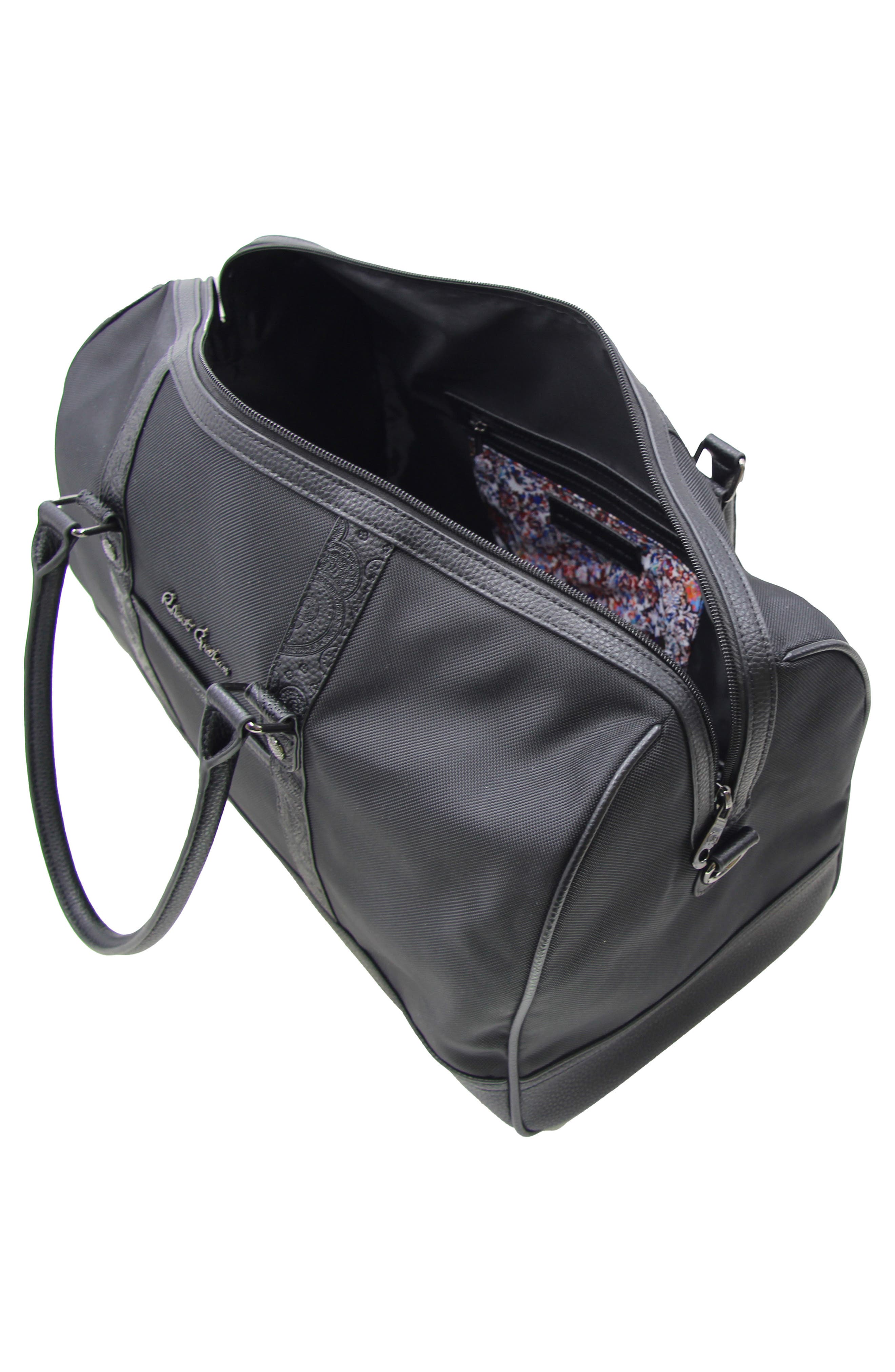 Robert Graham Gene Canvas Duffle Bag, Alternate, color, Black