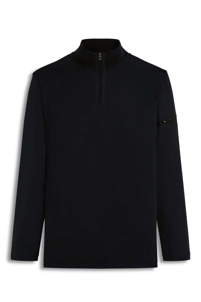 Quarter Zip Pullover, Alternate, color, CAVIAR
