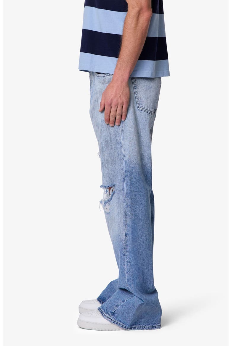 Painter Ripped Flare Leg Jeans, Alternate, color, BLUE