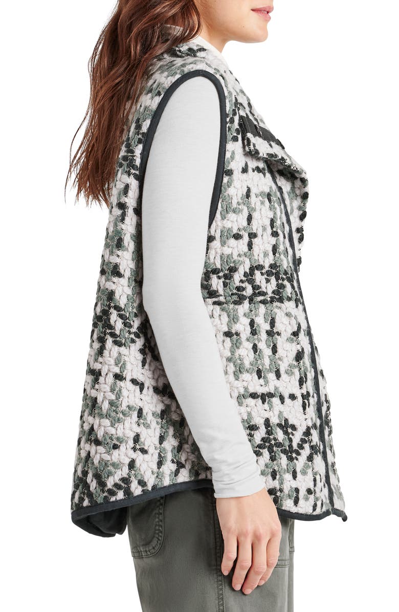 Splendid Basket Weave Vest, Alternate, color, Evergreen Multi