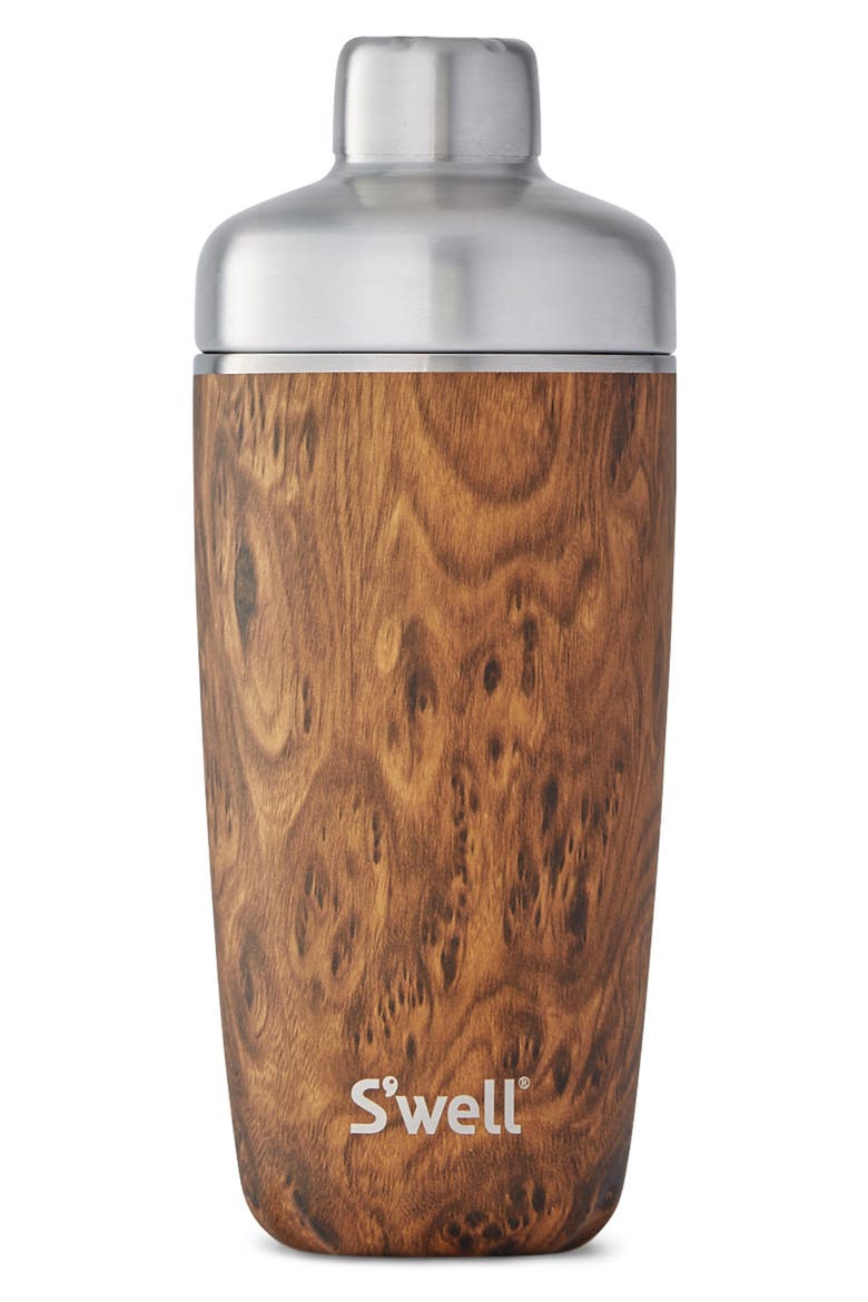 Barware Set, Alternate, color, TEAKWOOD