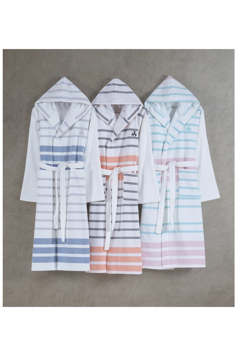 Turkish Peshtemal Cotton Robe, Alternate, color, BLUE