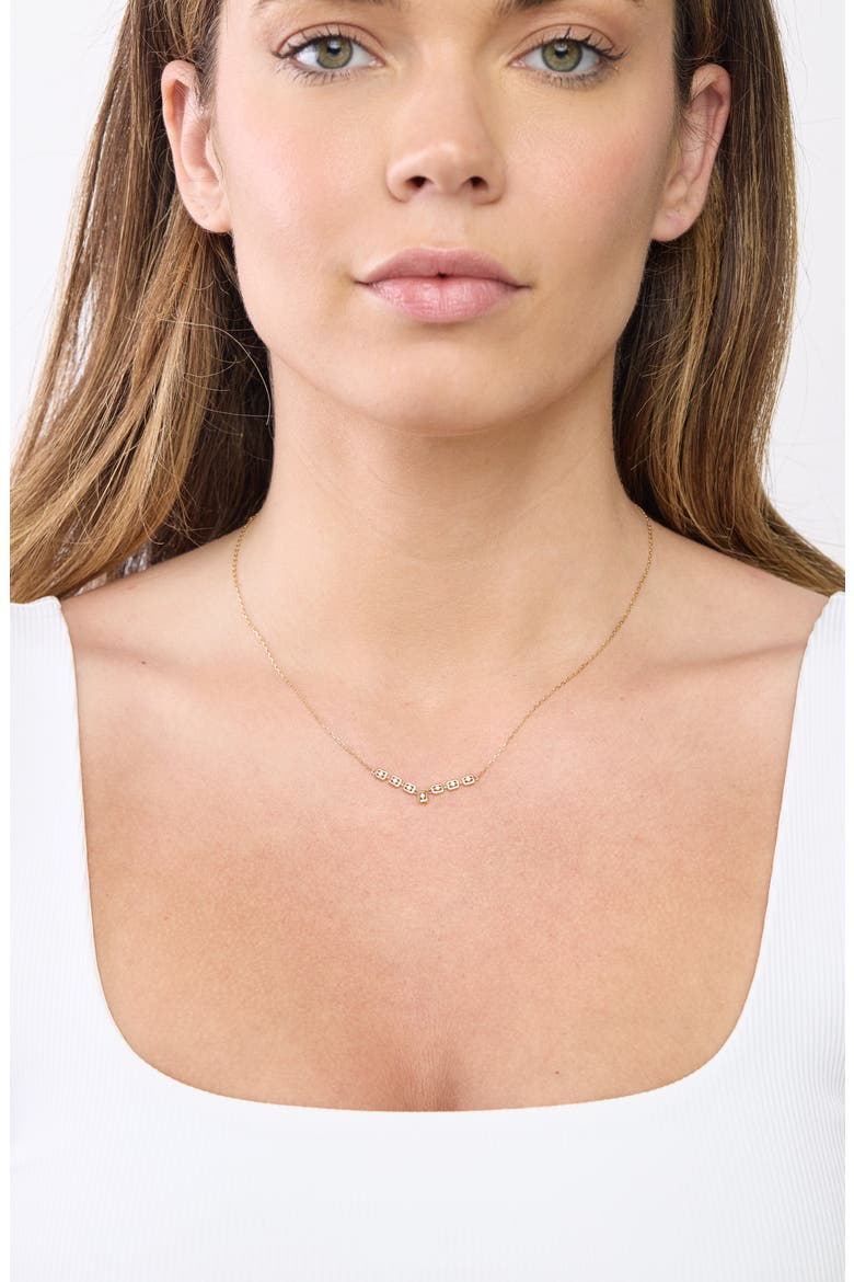 Monaco 18k Gold Diamond Necklace, Alternate, color, 18KY