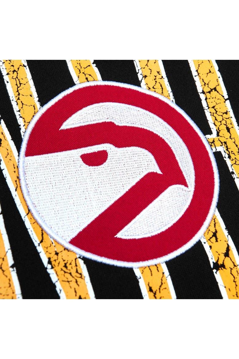 Men's Mitchell & Ness Black Atlanta Hawks Hardwood Classics OG 2.0 Pullover Hoodie, Alternate, color, Black