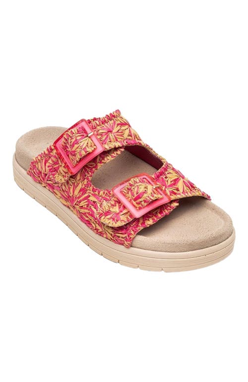 Forever & Always Shoes Milana Leather Double-strap Sandal In Pink